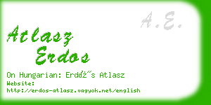 atlasz erdos business card